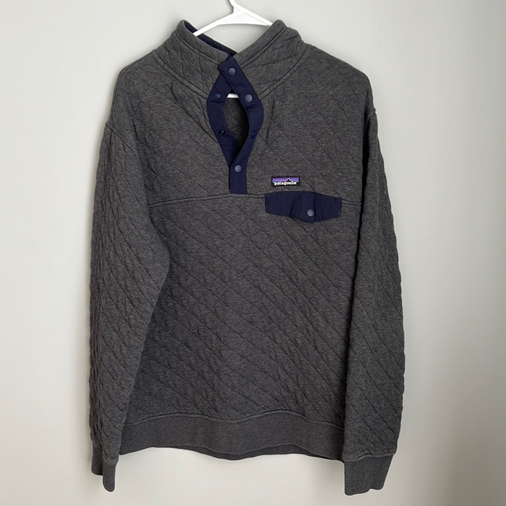 Patagonia Men's Organic Cotton Quilt Snap-T® Pullover Size Large